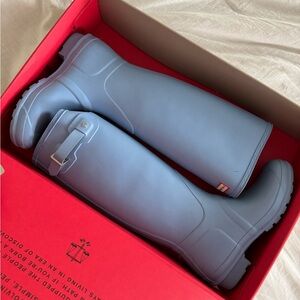 Blue Tall Rain Boots